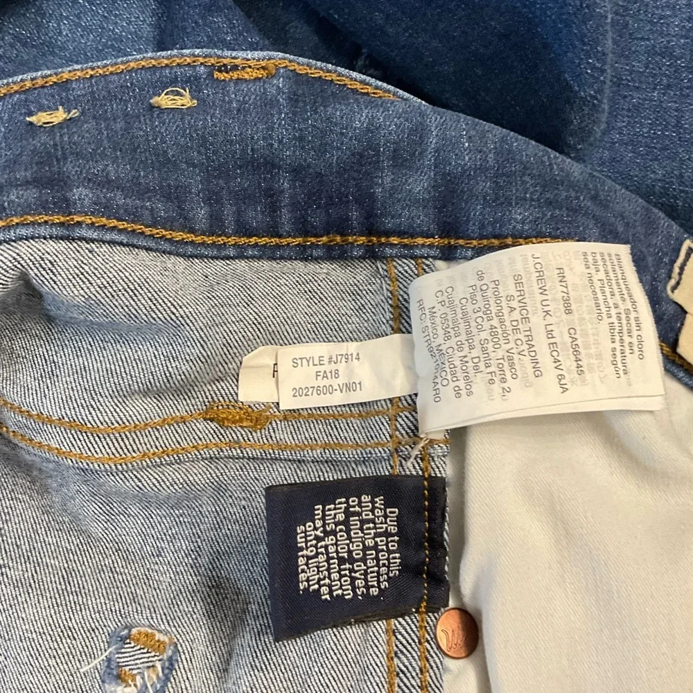 Madewell 10” High-Rise Raw Hem Button Fly Skinny Jeans Sz 30 - Picture 15 of 15